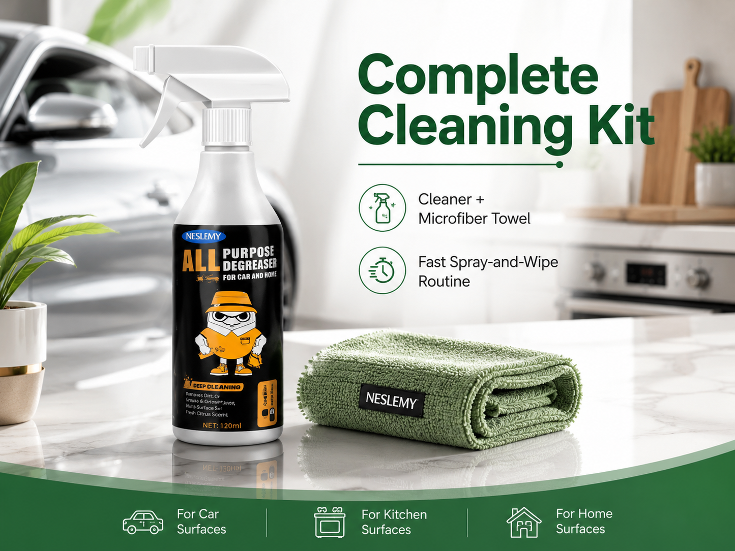 🧴🧼 Heavy-Duty Interior Cleaner & Degreaser – Cuts through grease & grime – Safe for cars, kitchens & workshops – streak-free formula ✨🚗
