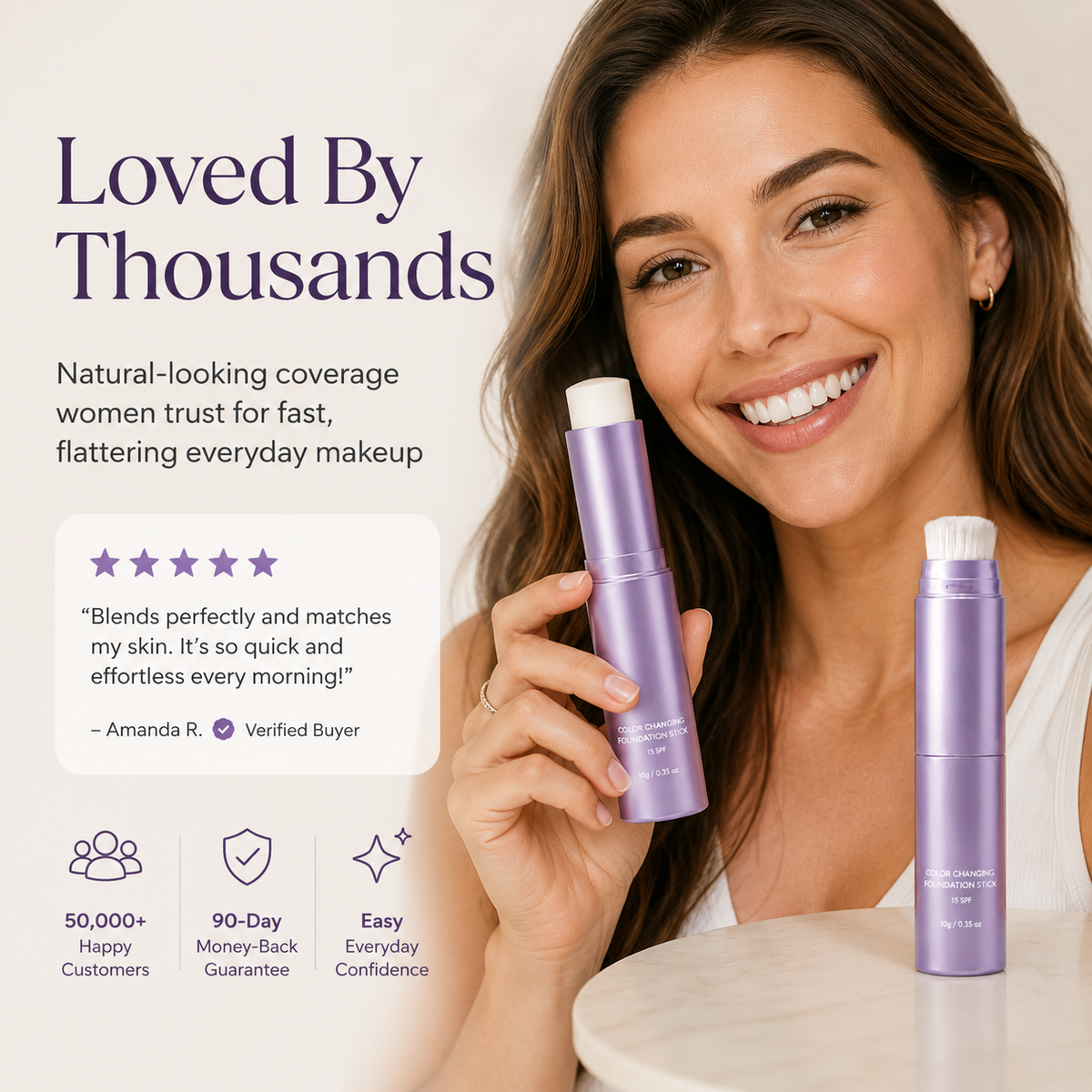 🔥Last Day - Buy 1 Get 1 Free🔥2-in-1  Changing Foundation Stick - The stick that makes mature skin glow again