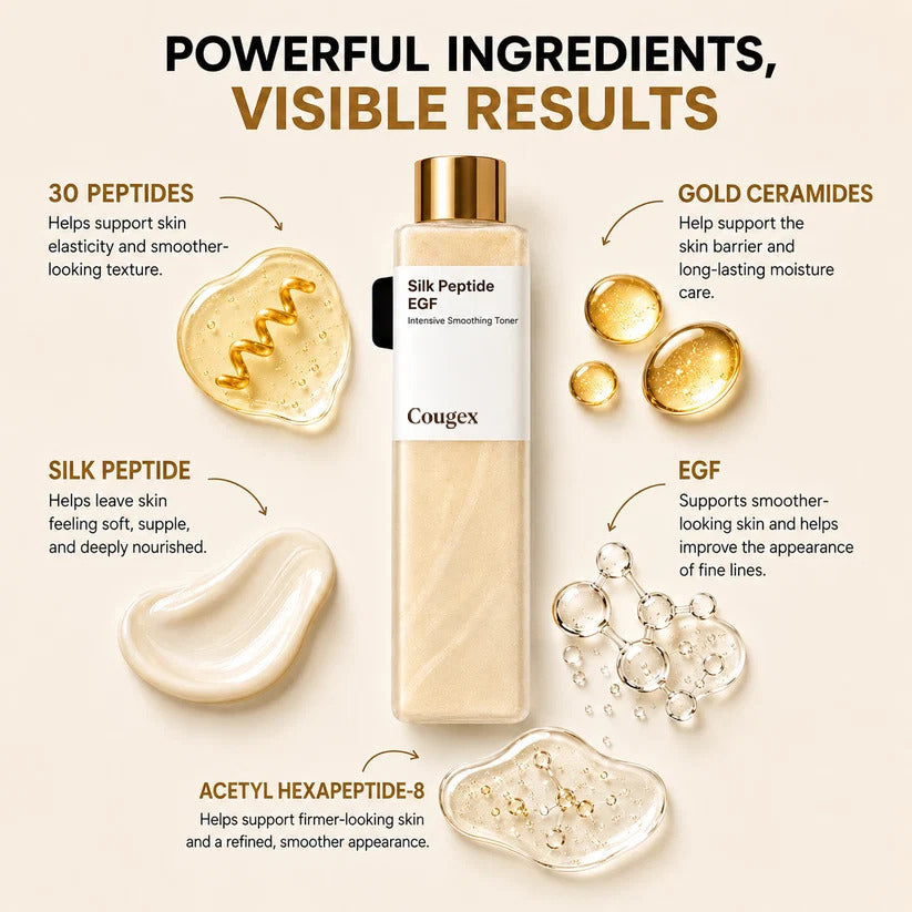 Last day Buy 1 Get 1 Free ✨Cougex Silk Peptide EGF Firming Toner