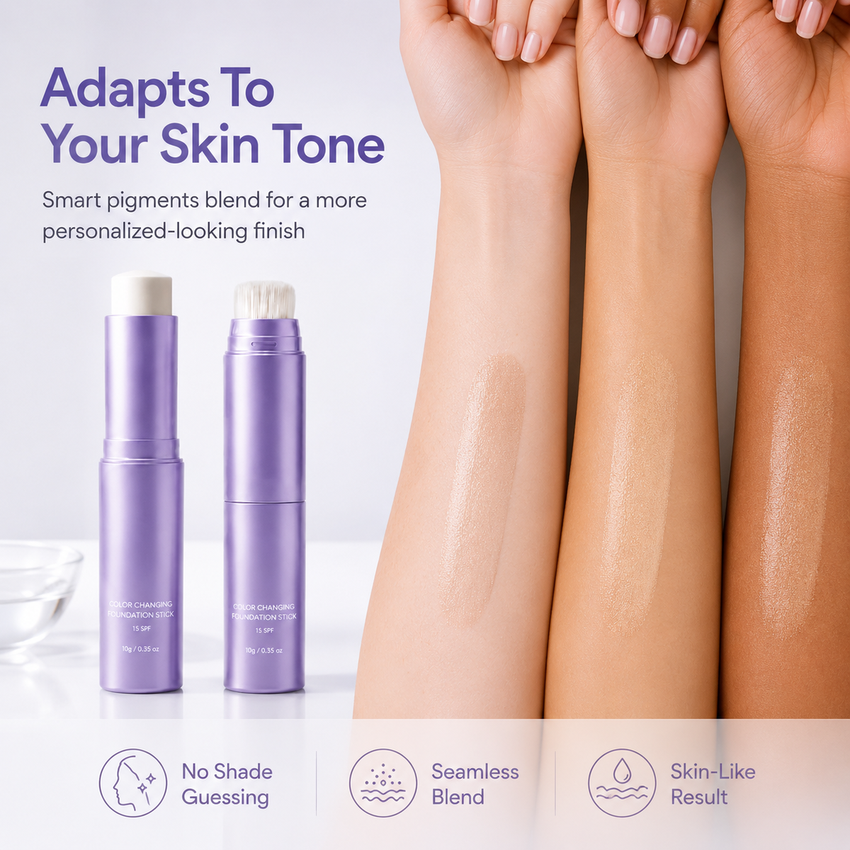 🔥Last Day - Buy 1 Get 1 Free🔥2-in-1  Changing Foundation Stick - The stick that makes mature skin glow again