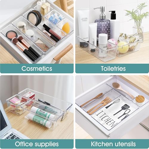 25-Piece Clear Drawer Organizer Set — product image 5 of 6
