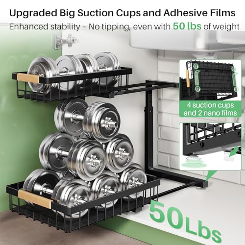 2-Tier Pull-Out Under-Sink Organizer — 2 Pack — product image 4 of 6