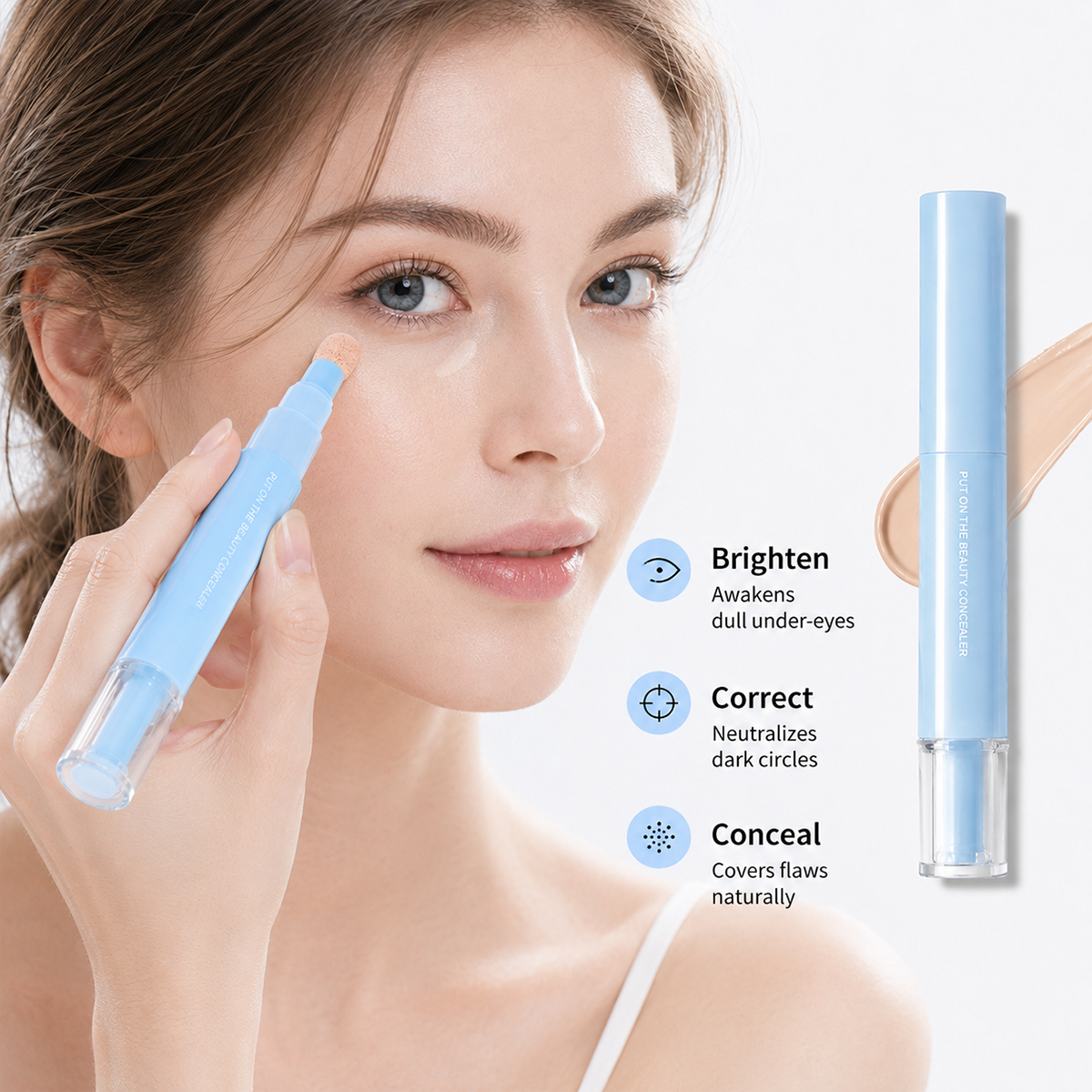 🔥Buy 1 Get 1 Free & Free Shipping NOW💄Multipurpose Hydrating Liquid Concealer Pen