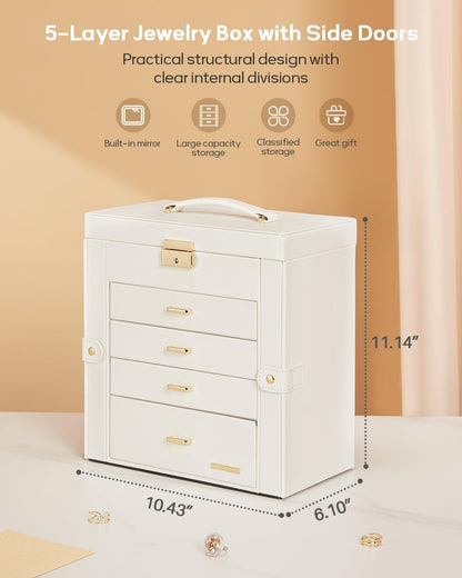 5-Layer Locking Jewelry & Watch Organizer — product image 2 of 6