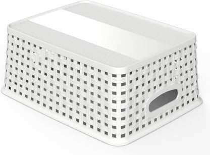 6-Pack Woven-Style Plastic Storage Baskets — product image 3 of 6