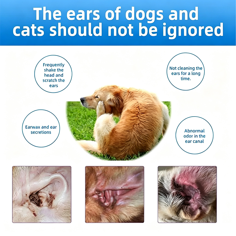 Gentle Pet Ear Wash | Odor-Free Cleaning for Dogs & Cats🐾