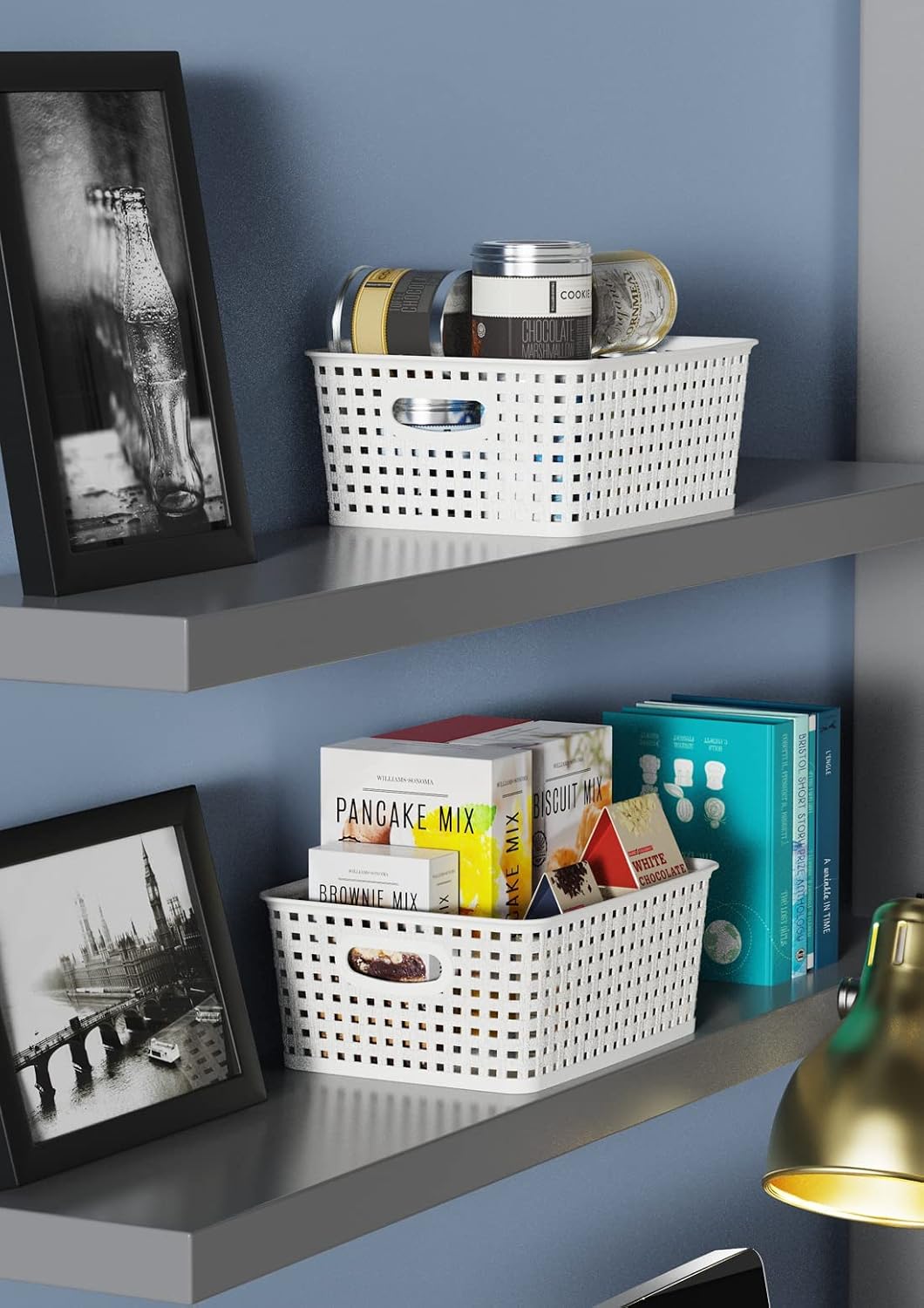 6-Pack Woven-Style Plastic Storage Baskets — product image 5 of 6