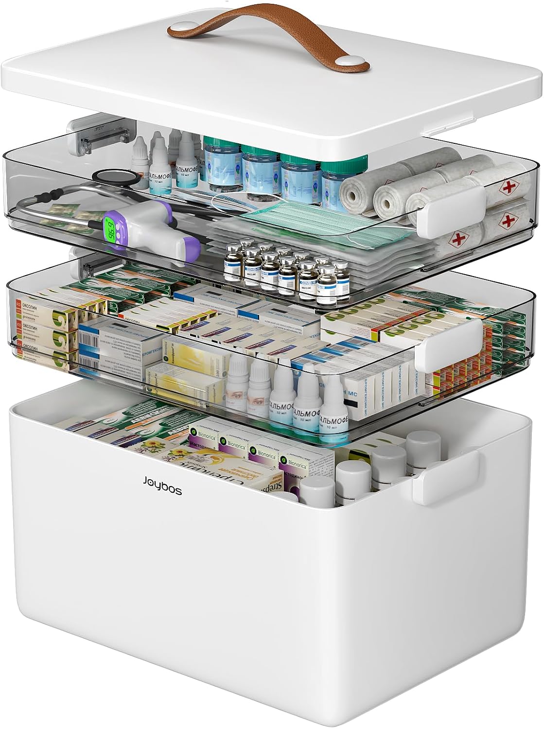 3-Tier Portable Medicine & First-Aid Organizer — product image 1 of 6