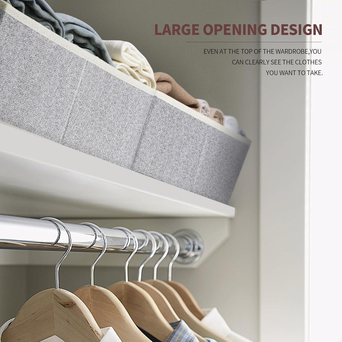 6-Pack Trapezoid Fabric Closet Bins — product image 3 of 6
