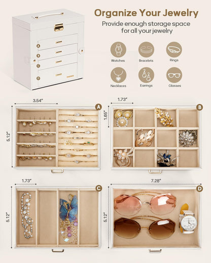 5-Layer Locking Jewelry & Watch Organizer — product image 3 of 6