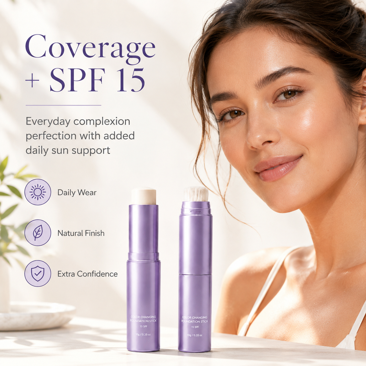 🔥Last Day - Buy 1 Get 1 Free🔥2-in-1  Changing Foundation Stick - The stick that makes mature skin glow again