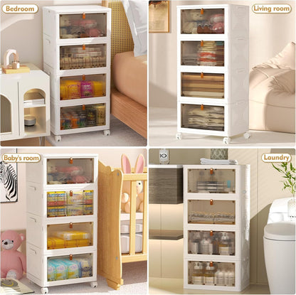4-Tier 92-Quart Folding Storage Bin Tower — product image 3 of 6