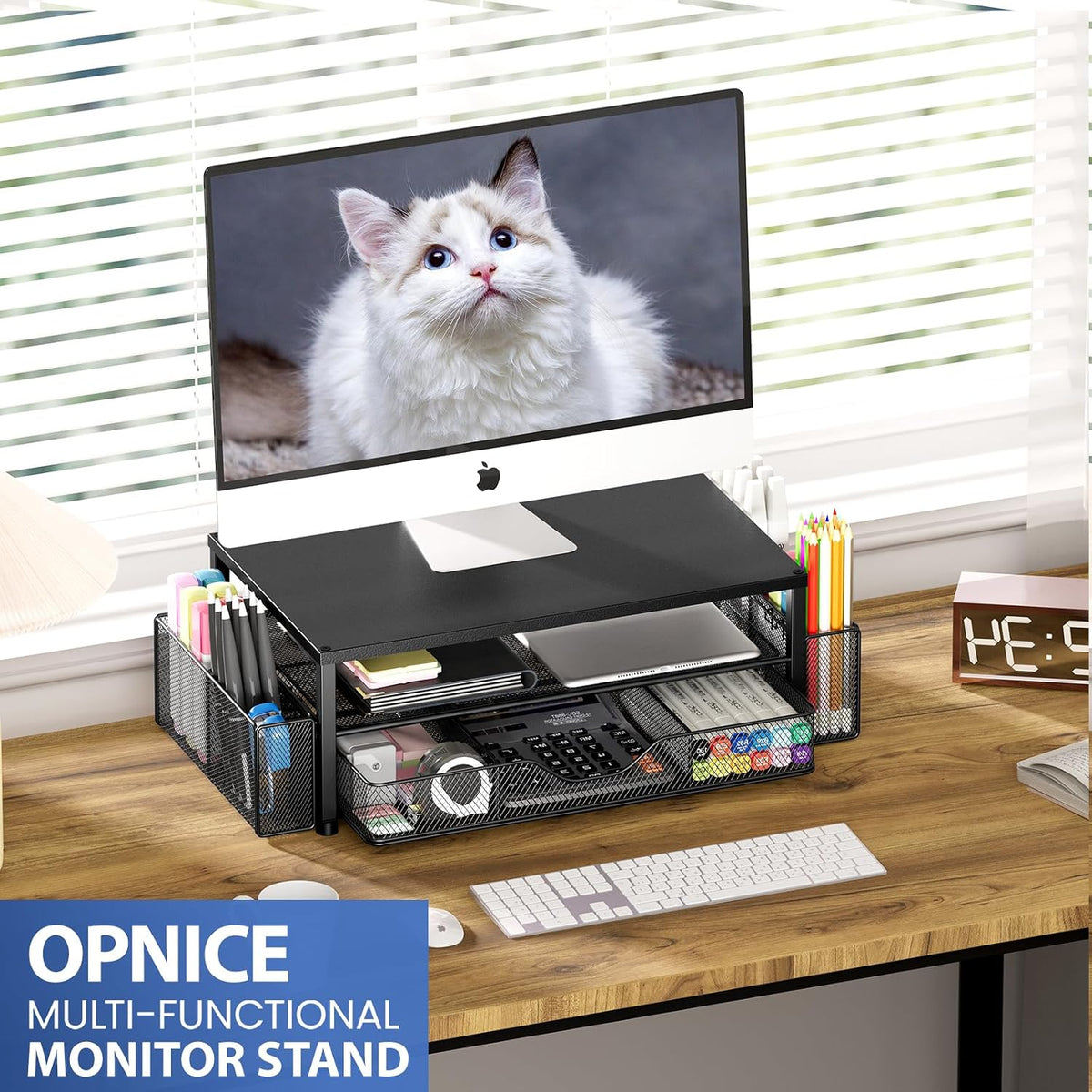 2-Tier Monitor Stand & Desk Organizer — product image 6 of 6