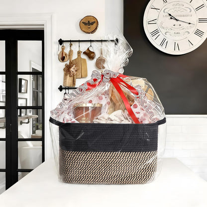 Woven Jute & Cotton Shelf Storage Basket — product image 5 of 6