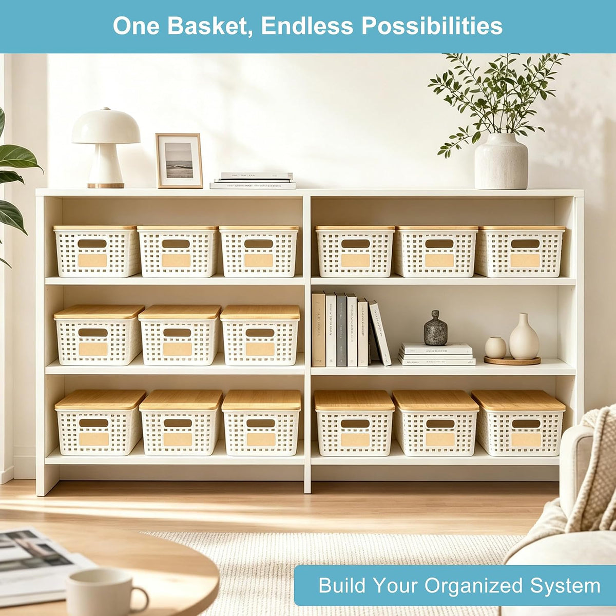 6-Pack Storage Bins with Bamboo Lids — product image 6 of 6