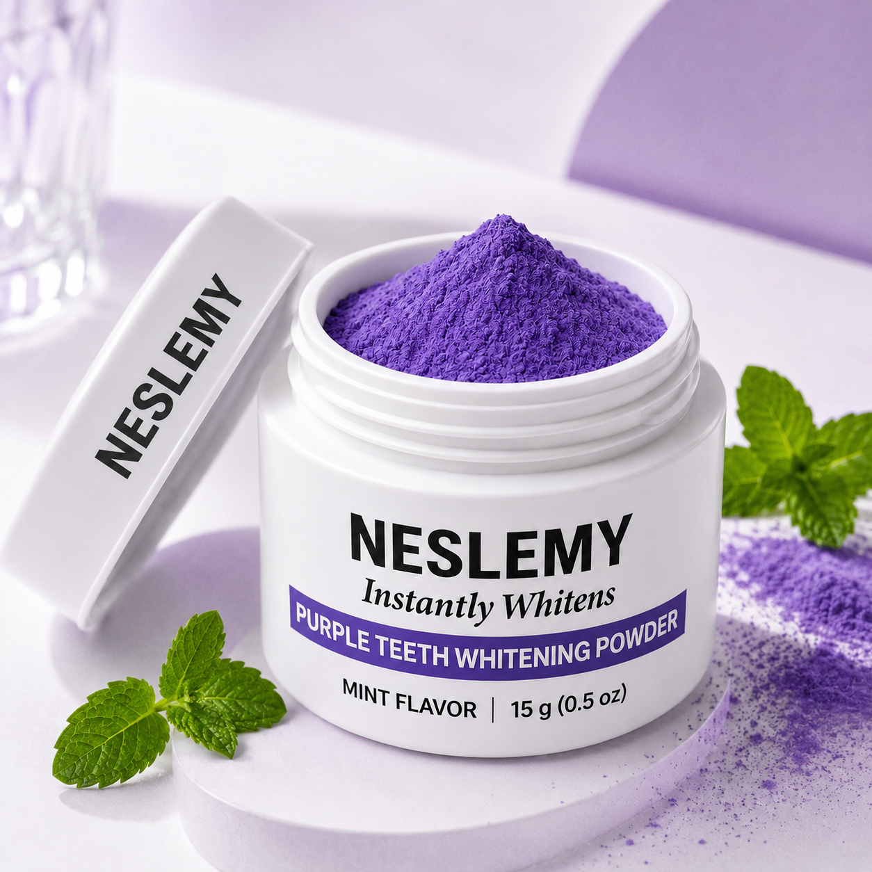 ⏰Buy 1 Get 1 Free – Last Day🔥NESLEMY Purple Teeth Whitening Powder