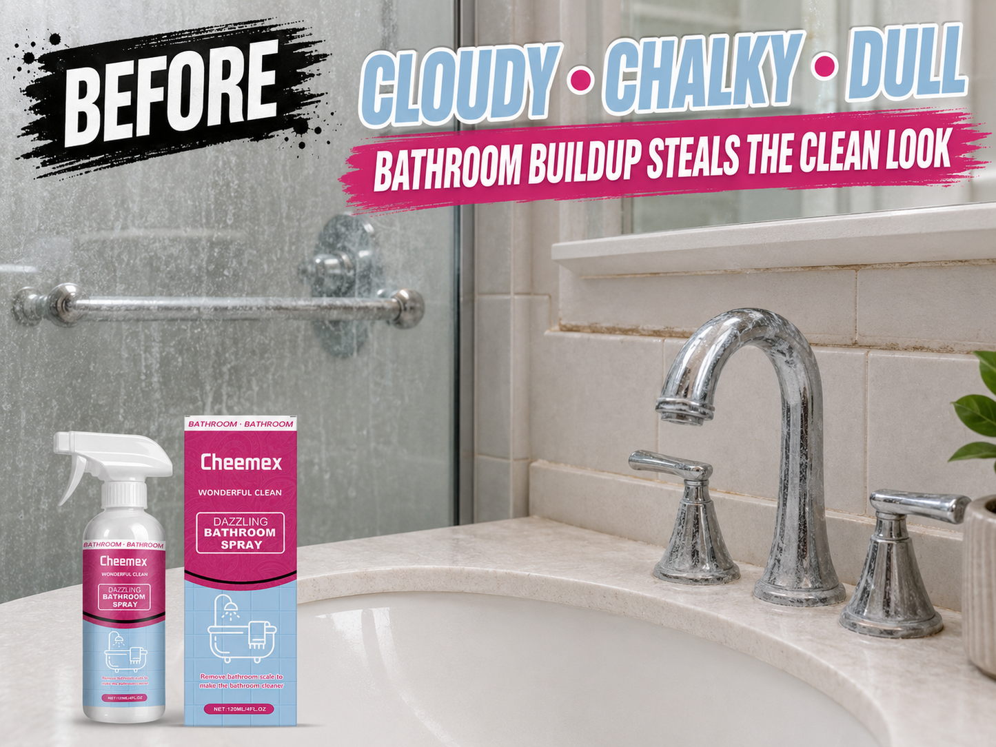 🔥 BUY 1 GET 1 FREE🔥Powerful Multi-functional Bathroom Cleaner Spray