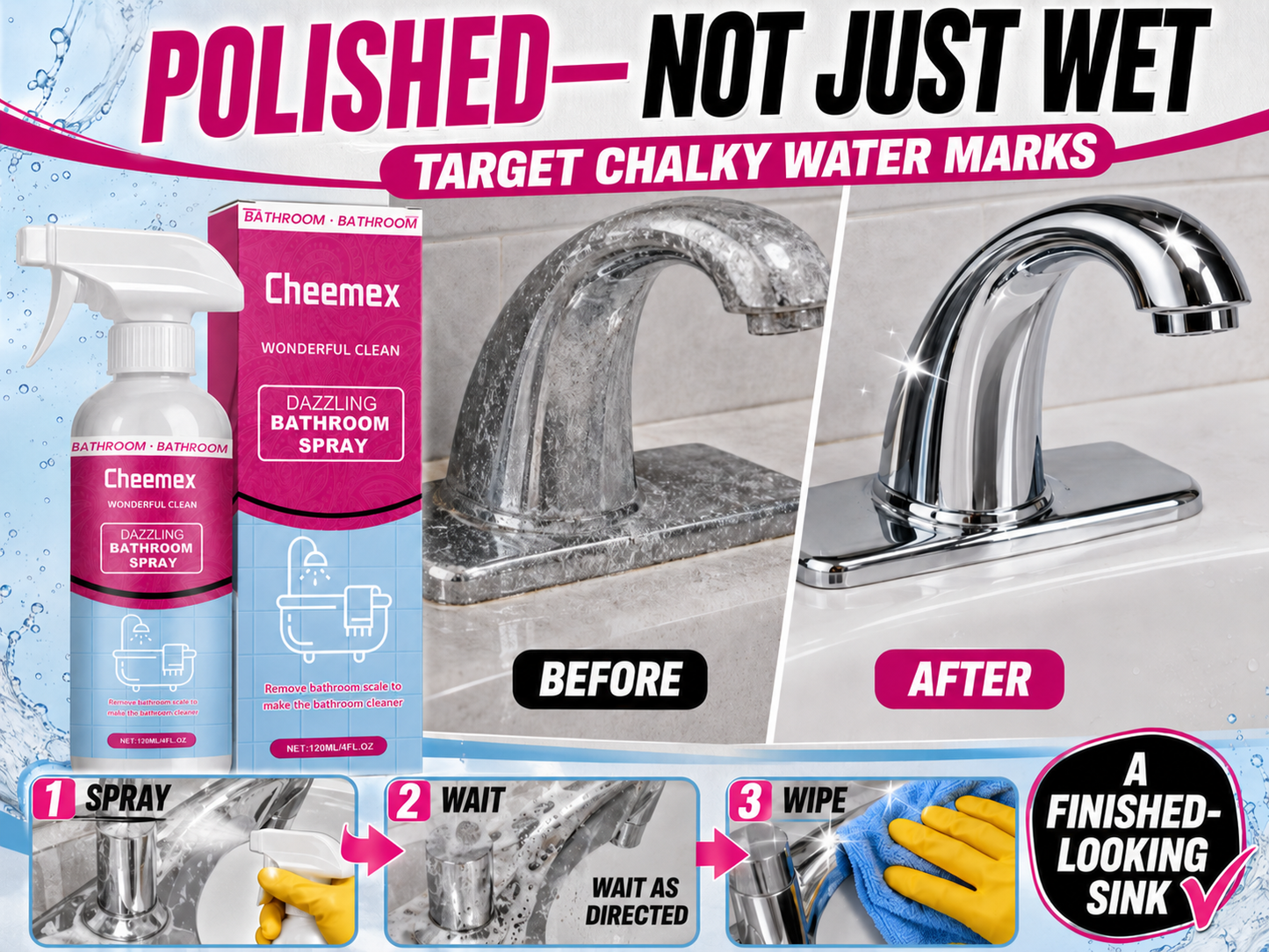 🔥 BUY 1 GET 1 FREE🔥Powerful Multi-functional Bathroom Cleaner Spray