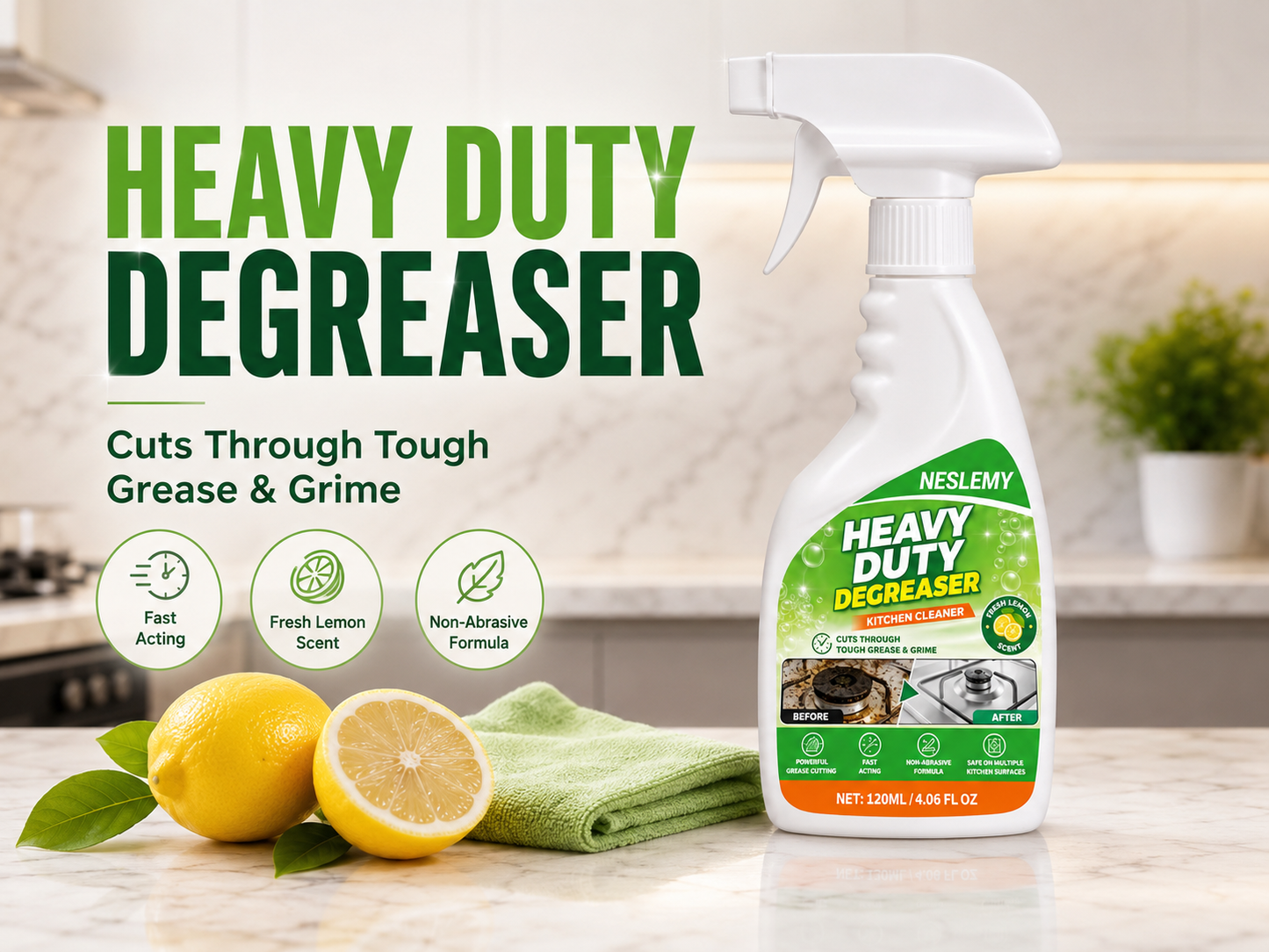 🥳SUMMER HOT SALE🥳💞50K+ SOLD!💥50% OFF! 👍🏻Heavy Duty Kitchen Degreaser Spray