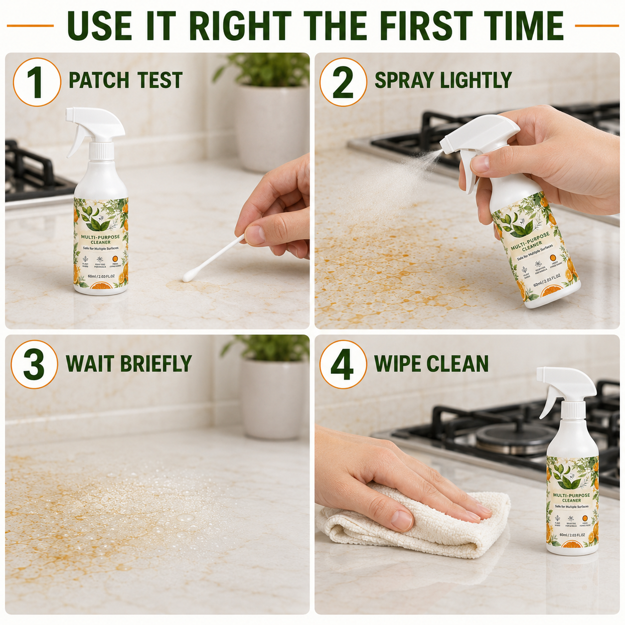 🧽Heavy Duty Kitchen Degreaser Spray – Powerful Grease Remover For Home Cleaning