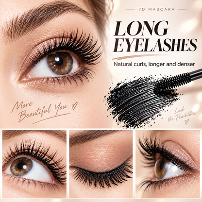 🎁 BUY 1 GET 1 FREE – Jaxvolt® 7D Silk Fiber Black Mascara | Length, Lift & Volume