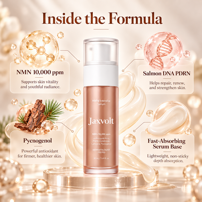 🎁 BUY 1 GET 1 FREE ✨ JAXVOLT® NMN + PDRN Serum | 10,000ppm NMN 🧬 Plumper, Firmer & Brighter-Looking Skin