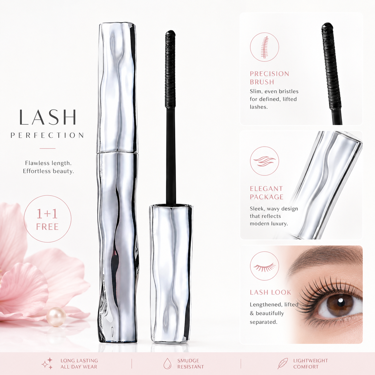Buy 1 Get 1 Free🔥Waterproof Fibre Mascara for Dramatic Volume & Length, Clump-Free All-Day Wear