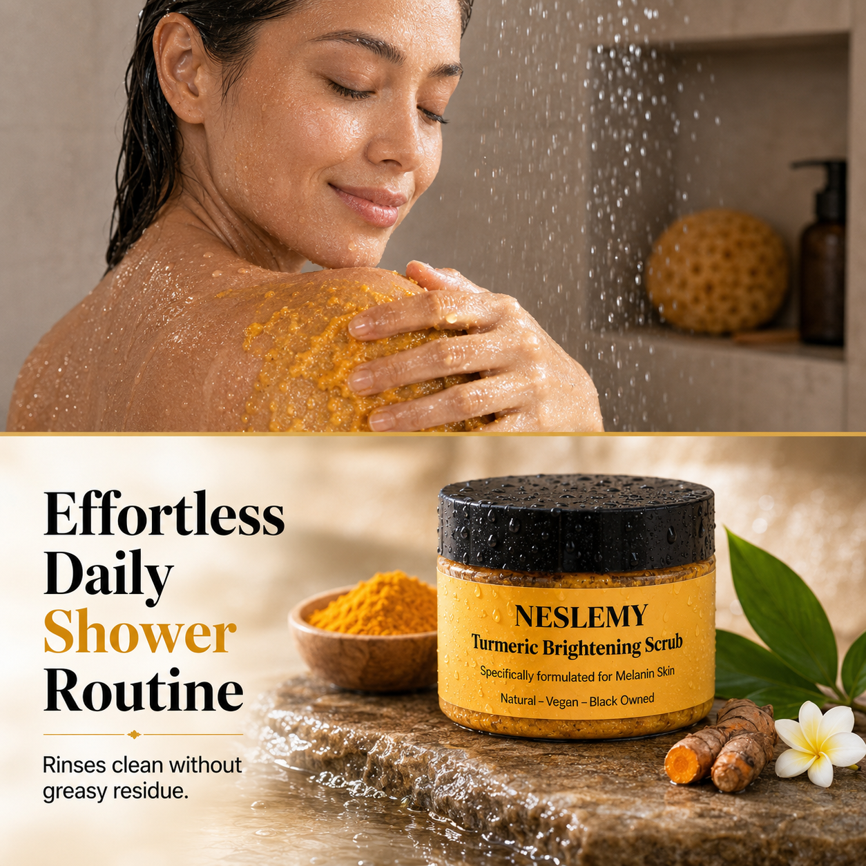 🔥Last Day - Buy 1 Get 1 Free✨Turmeric Exfoliating Body Scrub