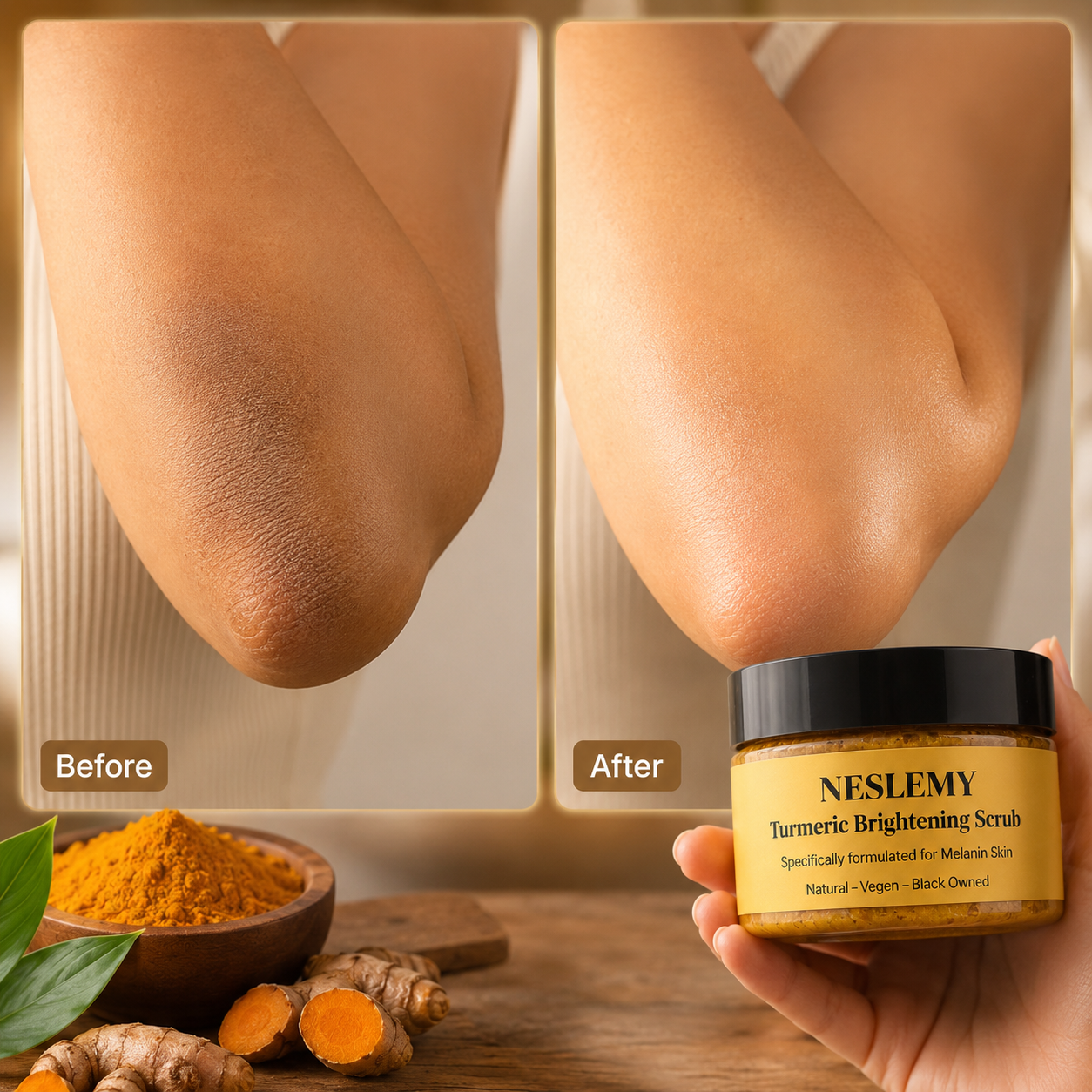 🔥Last Day - Buy 1 Get 1 Free✨Turmeric Exfoliating Body Scrub