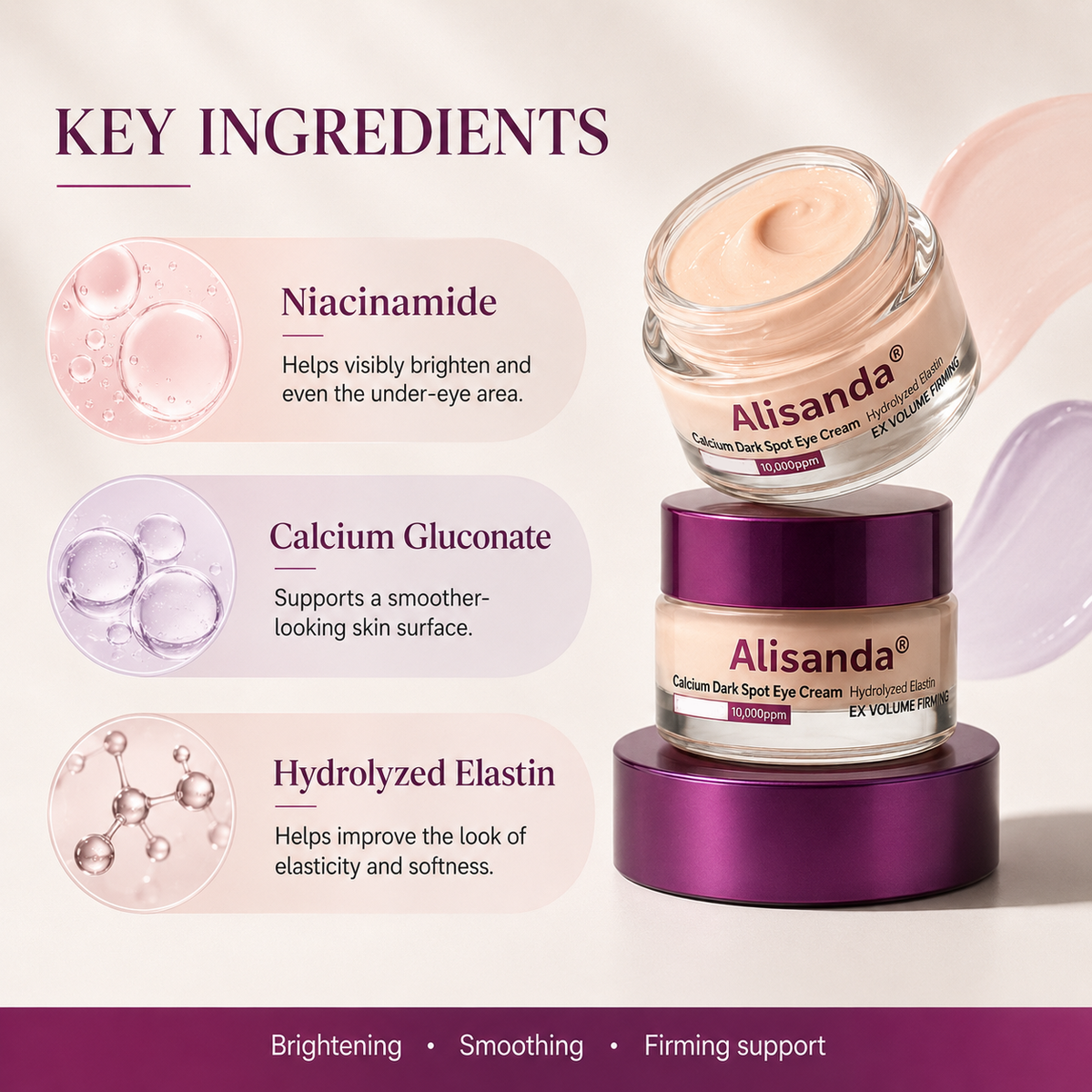 Korean Cosmetics✨Calcium Dark Spot Eye Cream | Dark Circle, Anti-aging, Sagging, Elasticity |