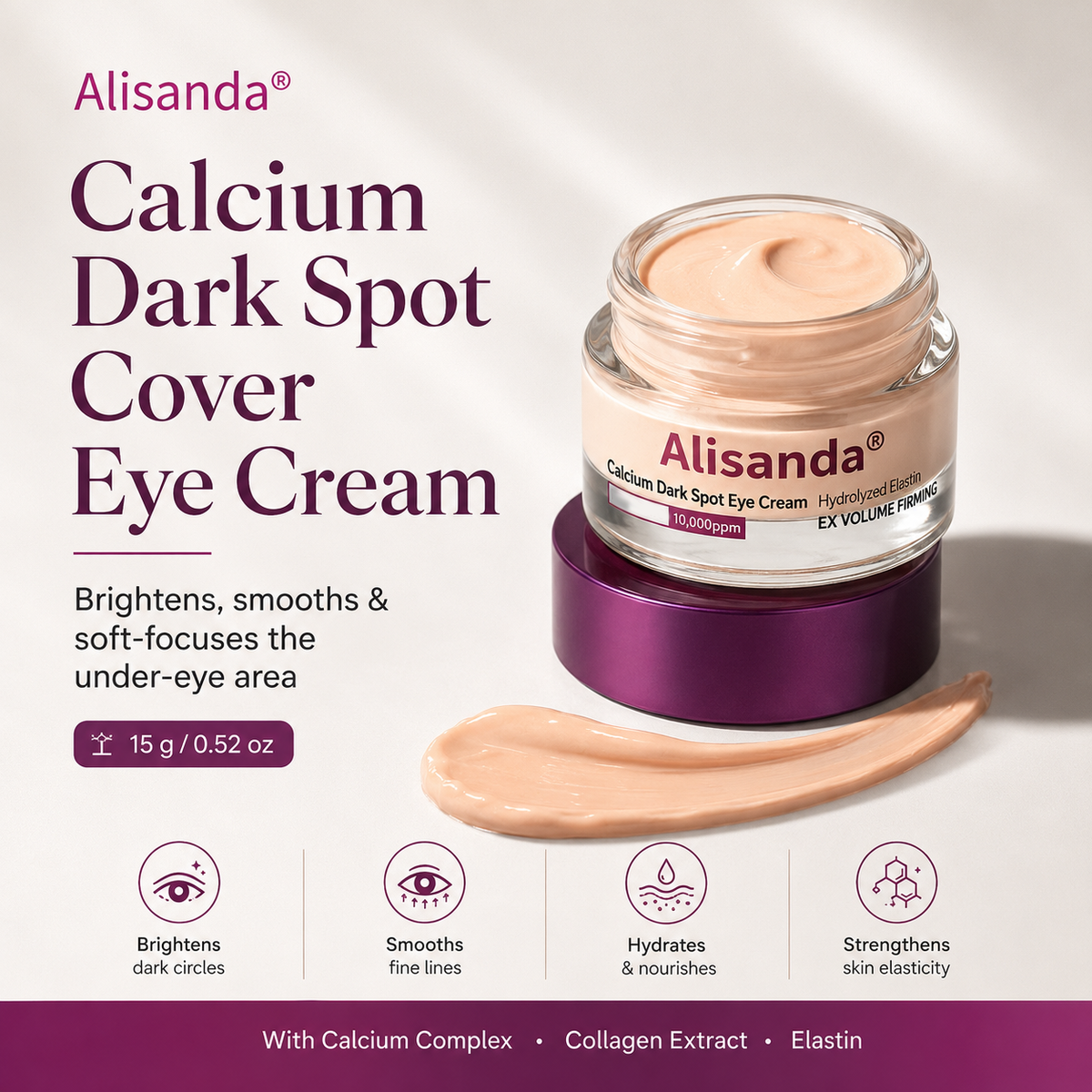 Korean Cosmetics✨Calcium Dark Spot Eye Cream | Dark Circle, Anti-aging, Sagging, Elasticity |