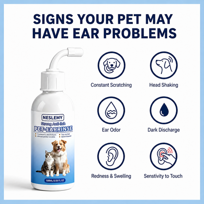 Buy 1 Get 1 Free 🔥Gentle Pet Ear Wash | Odor-Free Cleaning for Dogs & Cats🐾