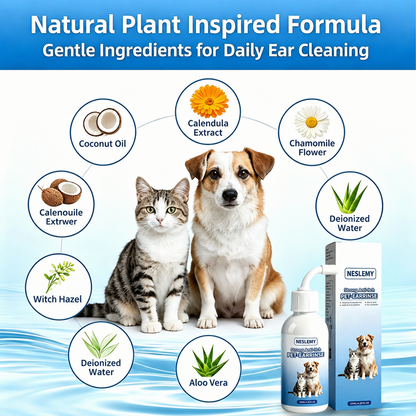 Buy 1 Get 1 Free 🔥Gentle Pet Ear Wash | Odor-Free Cleaning for Dogs & Cats🐾