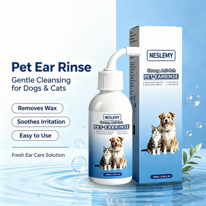 Buy 1 Get 1 Free 🔥Gentle Pet Ear Wash | Odor-Free Cleaning for Dogs & Cats🐾