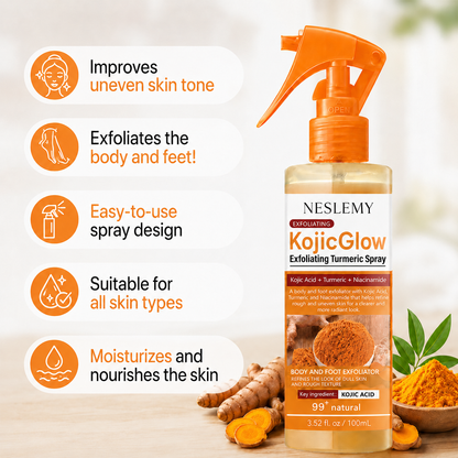 Last Day⏰Buy 1 Get 1 Free🔥NESLEMY® KojicGlow Exfoliating Turmeric Spray