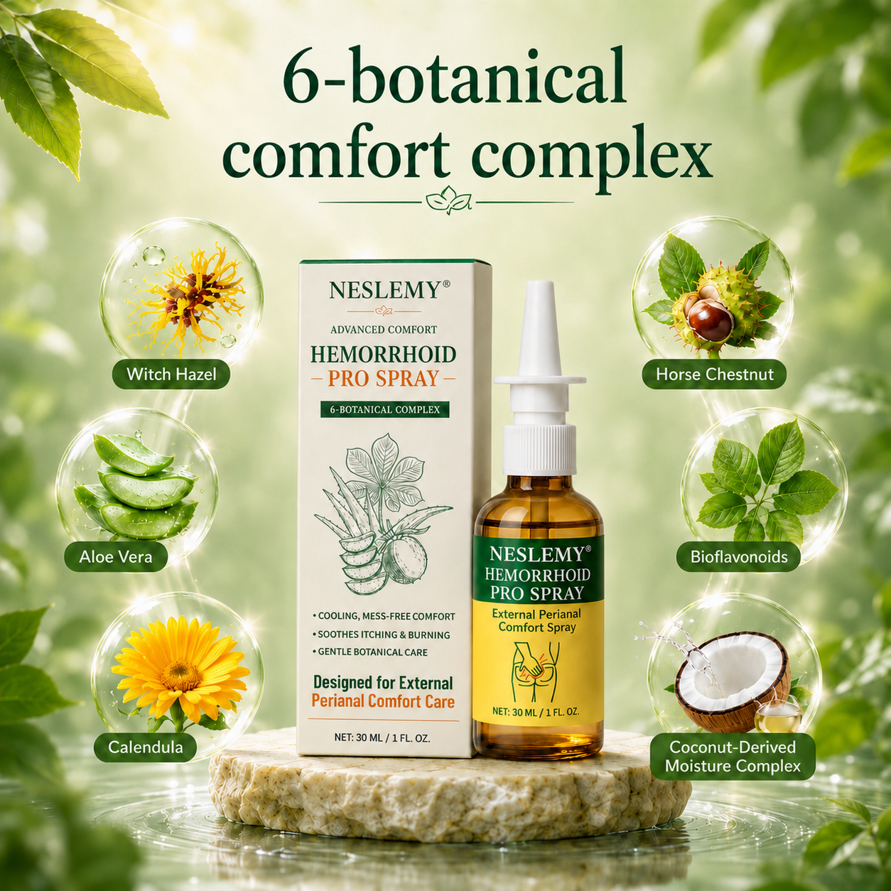 Buy 1 Get 1 Free🔥NESLEMY® Advanced Comfort Hemorrhoid PRO Spray