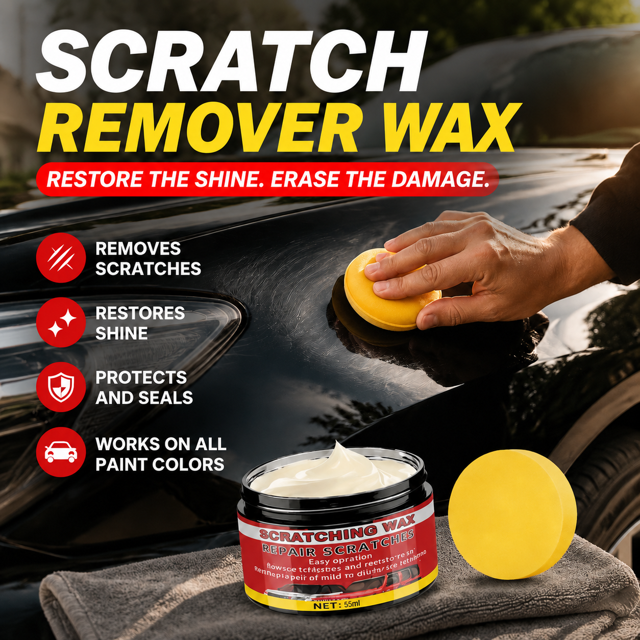 ✨ Last Day Buy 1 Get 1 Free🔥Ultimate Car Scratch Remover Wax