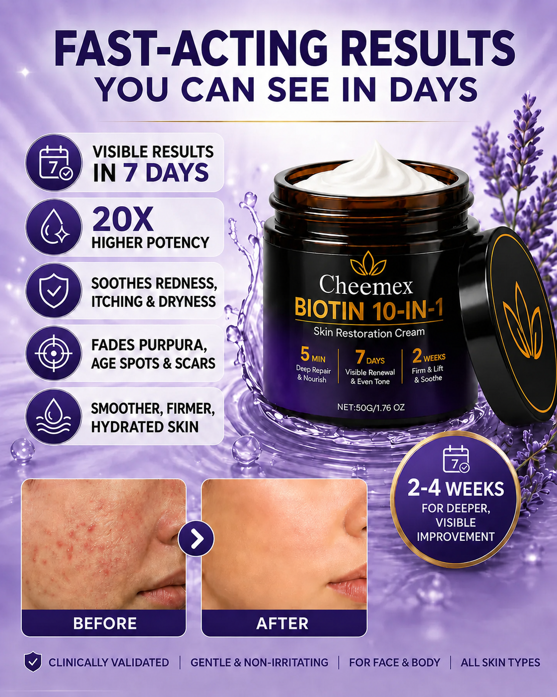 ✨Buy 1 Get 1 Free✨BIOTIN 10-IN-1 SKIN RESTORATION CREAM