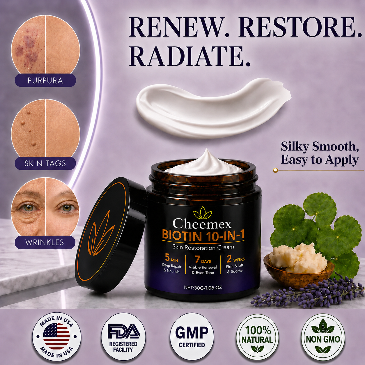 ✨Buy 1 Get 1 Free✨BIOTIN 10-IN-1 SKIN RESTORATION CREAM
