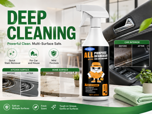 🧴🧼 Heavy-Duty Interior Cleaner & Degreaser – Cuts through grease & grime – Safe for cars, kitchens & workshops – streak-free formula ✨🚗