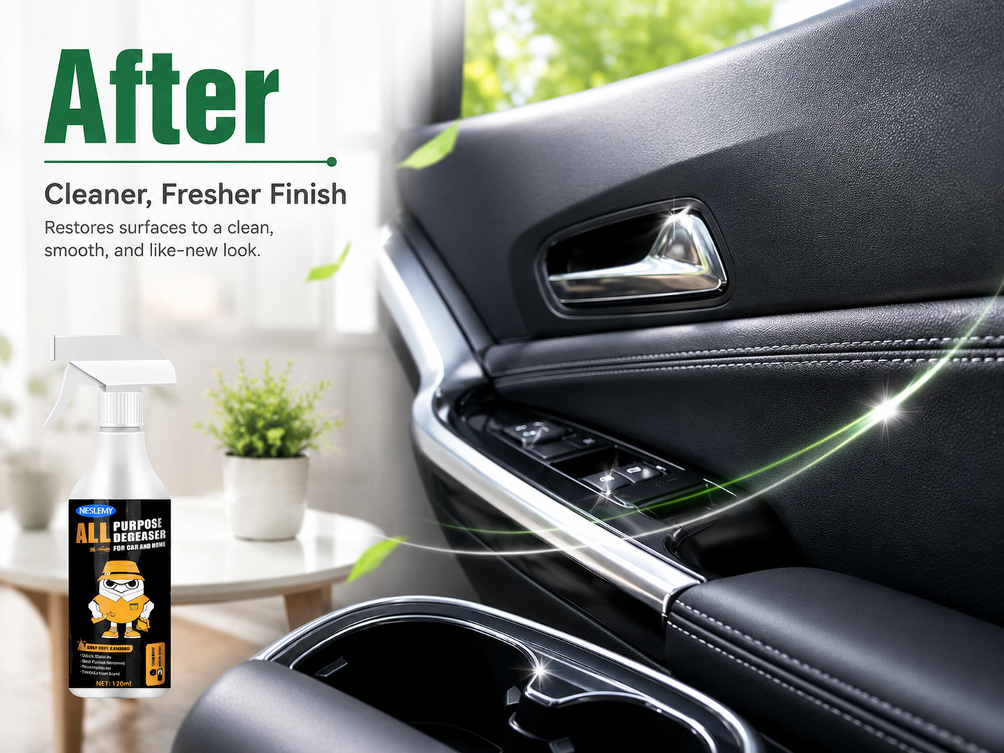 🧴🧼 Heavy-Duty Interior Cleaner & Degreaser – Cuts through grease & grime – Safe for cars, kitchens & workshops – streak-free formula ✨🚗