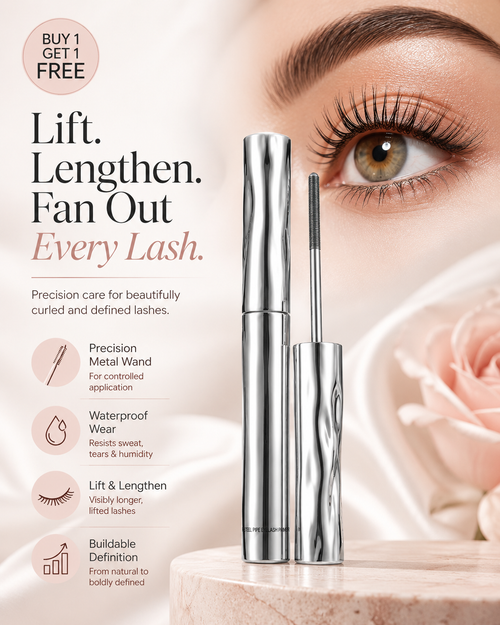 ✨ Precision Metal Wand Mascara – Lift, Lengthen & Define Every Lash