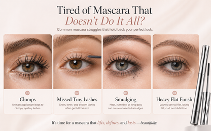 ✨ Precision Metal Wand Mascara – Lift, Lengthen & Define Every Lash