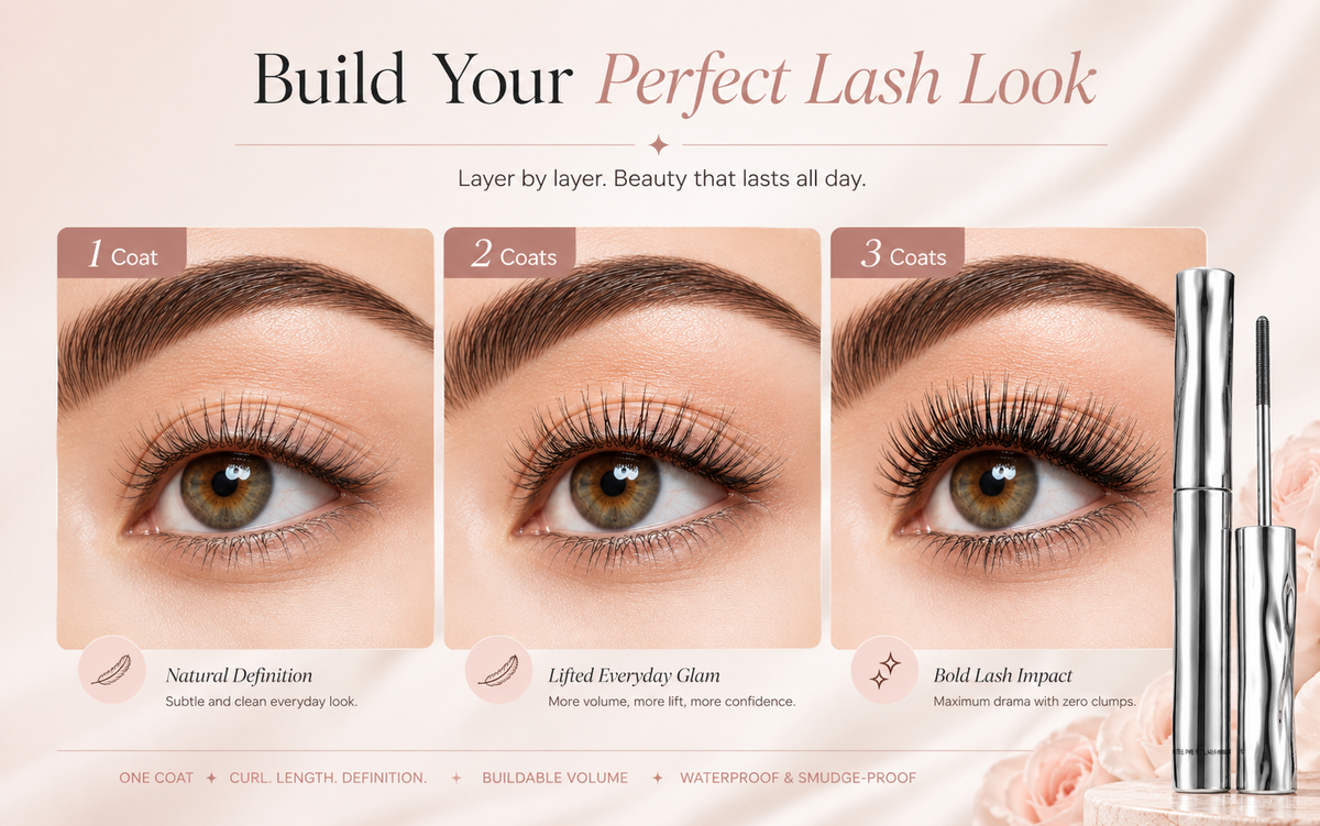 ✨ Precision Metal Wand Mascara – Lift, Lengthen & Define Every Lash