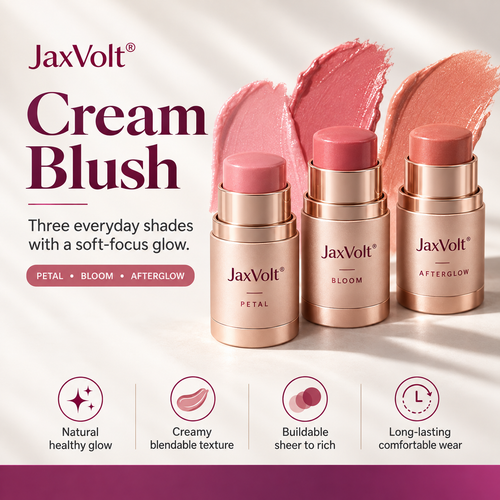 🎁 BUY 1 GET 1 FREE ✨ Jaxvolt® Skin Perfecting Cream Blush — Natural Glow & Smooth, Blendable Finish