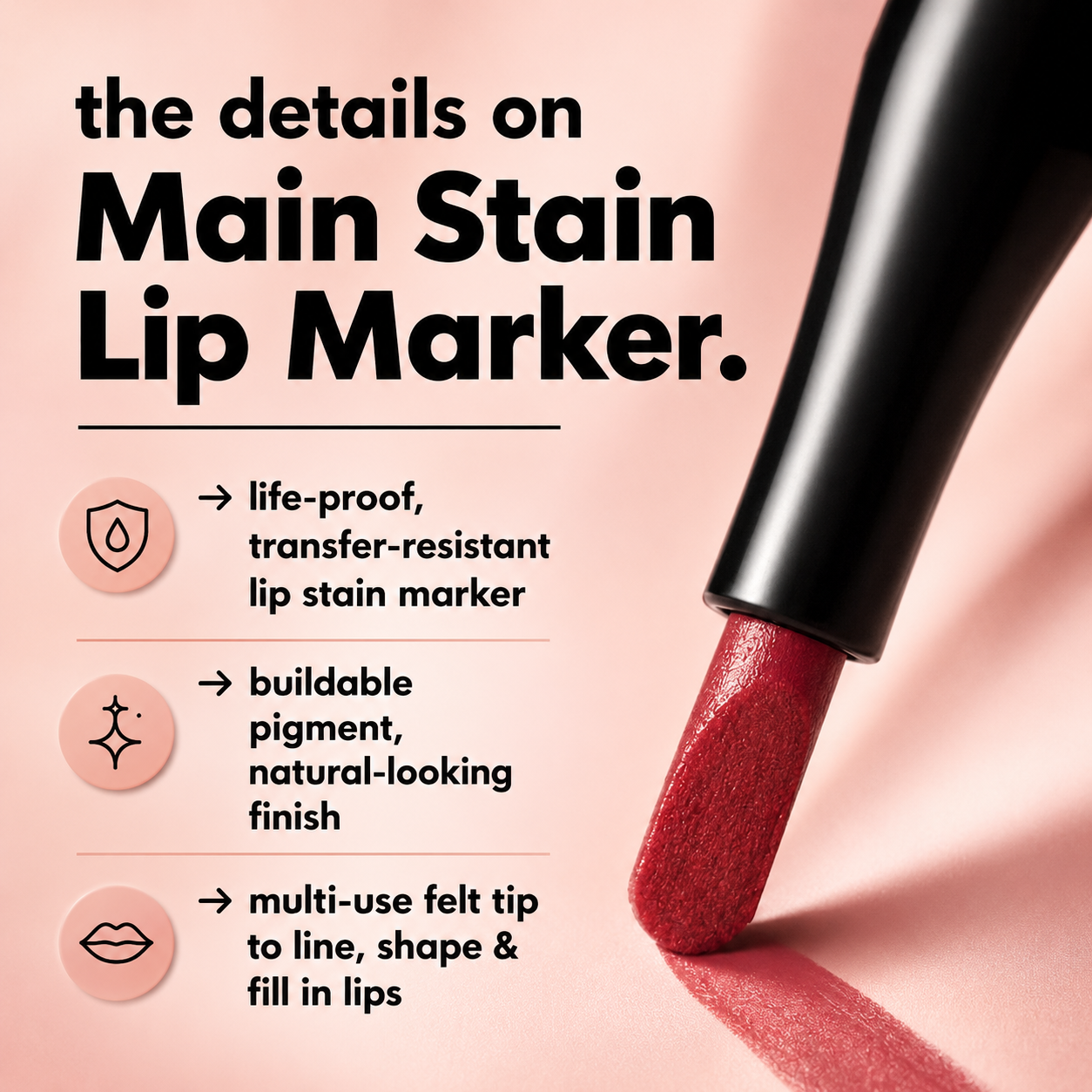 Final 3 hours 50% off:🌸 Long-Lasting Lip Liner Stain Marker – Precise Definition & Smooth Color