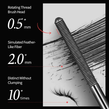 ✨ Precision Metal Wand Mascara – Lift, Lengthen & Define Every Lash