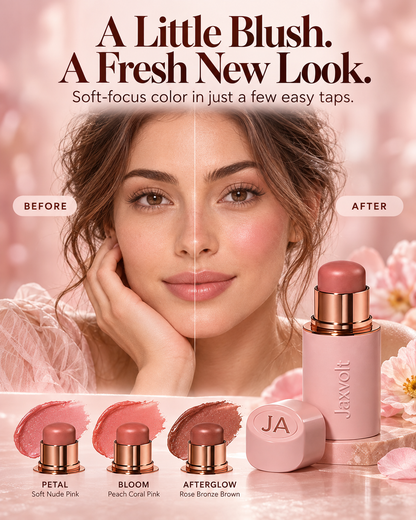 🎁 BUY 1 GET 1 FREE ✨ Jaxvolt® Skin Perfecting Cream Blush — Natural Glow & Smooth, Blendable Finish