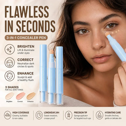 🔥Buy 1 Get 1 Free & Free Shipping NOW💄Multipurpose Hydrating Liquid Concealer Pen
