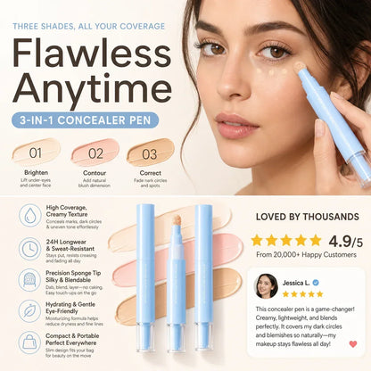 🔥Buy 1 Get 1 Free & Free Shipping NOW💄Multipurpose Hydrating Liquid Concealer Pen